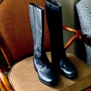 Clark Black Leather Boots